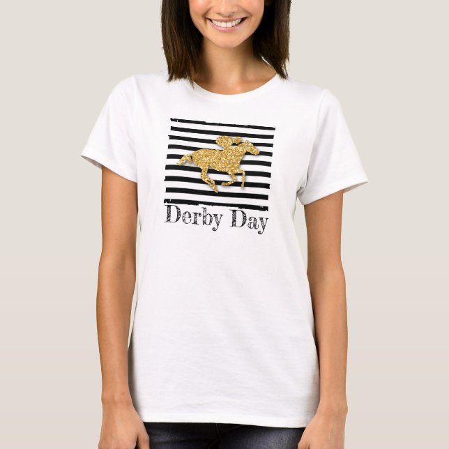 Camiseta Caballo de oro Derby Day T-Shirt (Anverso)