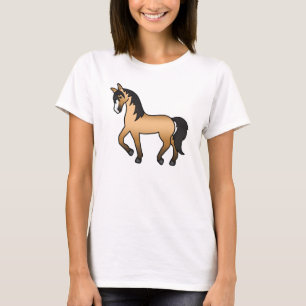 Camiseta Caballo de piel de gallina que está trotando Perso