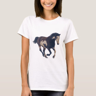 Camiseta Caballo de pintura Pinto americano de Galloping Wi