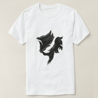 Camiseta Caballo de Pluma Negra – Forma de Sombra Surrealis