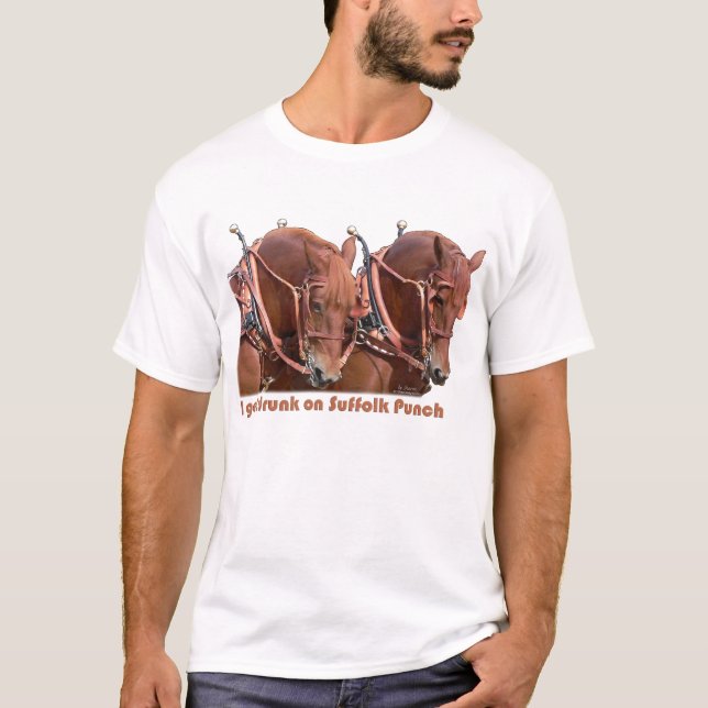 Camiseta Caballo de proyecto del sacador de Suffolk (Anverso)