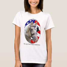 Camiseta Caballo de proyecto poner crema americano