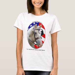 Camiseta Caballo de proyecto poner crema americano