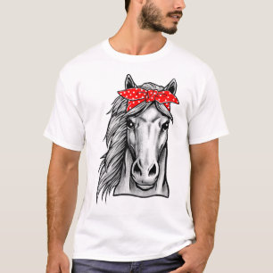 Camiseta Caballo de Punto de Polka Bandana Rojo - Hágales C