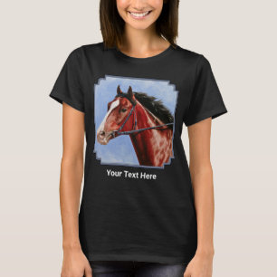 Camiseta Caballo de Raza Troroughbred de Blood Bay