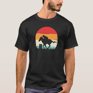 Camiseta Caballo De Rodeo De Carreras De Barril Para Hombre