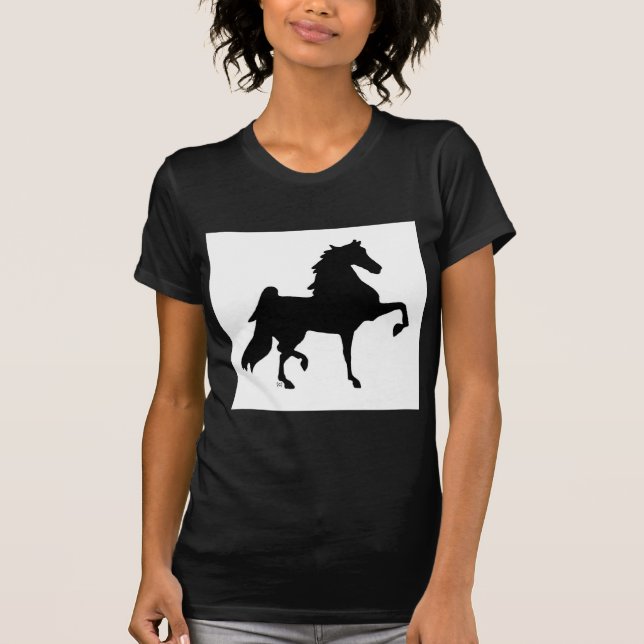 Camiseta Caballo de Saddlebred del americano (Anverso)