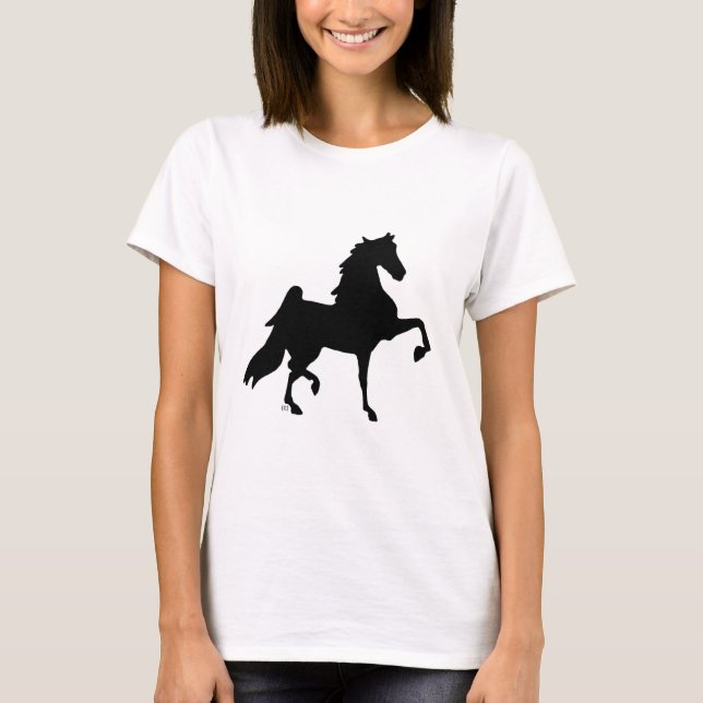 Camiseta Caballo de Saddlebred del americano (Anverso)