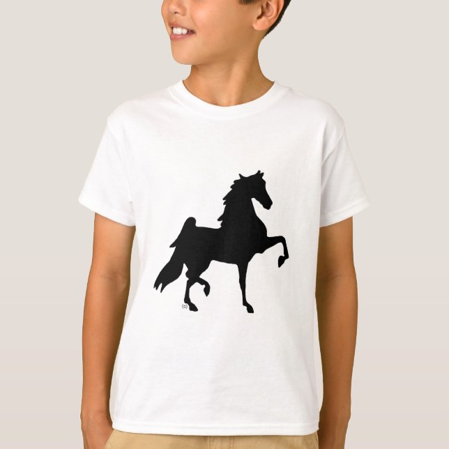 Camiseta Caballo de Saddlebred del americano (Anverso)