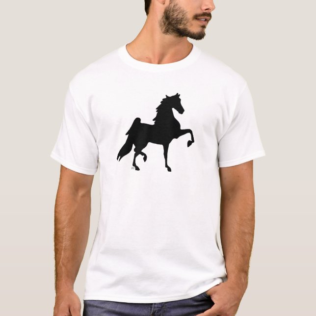 Camiseta Caballo de Saddlebred del americano (Anverso)