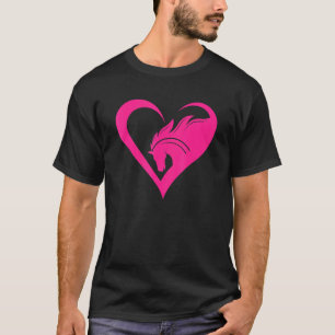 Camiseta Caballo de silueta de carreras de barril de equita