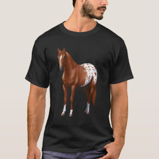 Camiseta Caballo de Sorrel de Castaño Caballo Appaloosa