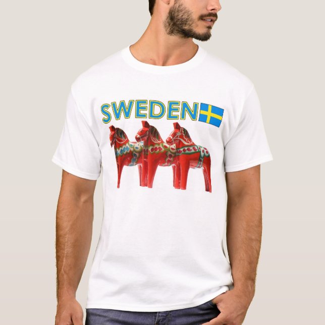 Camiseta Caballo de Suecia Dala (Anverso)