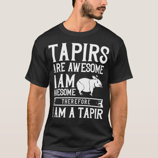 Camiseta Caballo de Tapir obsequia al bebé malasio (Anverso)