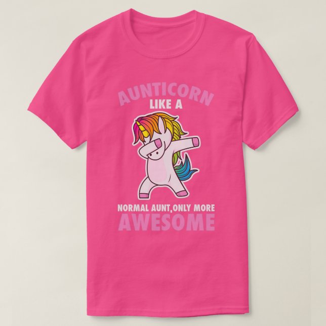Camiseta Caballo de tía bailarín unicornio Aunticorn como (Diseño del anverso)