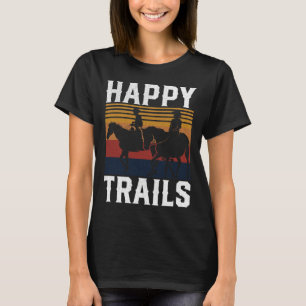 Camiseta Caballo De Trail En Camino Para Vaqueros Vaqueros