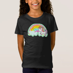 Camiseta Caballo de unicornio con Personalizado arcoiris 24