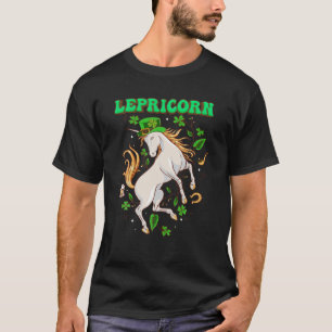 Camiseta Caballo de unicornio de Lepricornio, divertido Ki