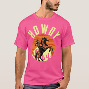 Camiseta Caballo de Vaquero Montando Horseman Rodeo de Howd