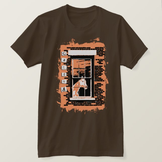 Camiseta caballo de ventana de galena (Anverso del diseño)