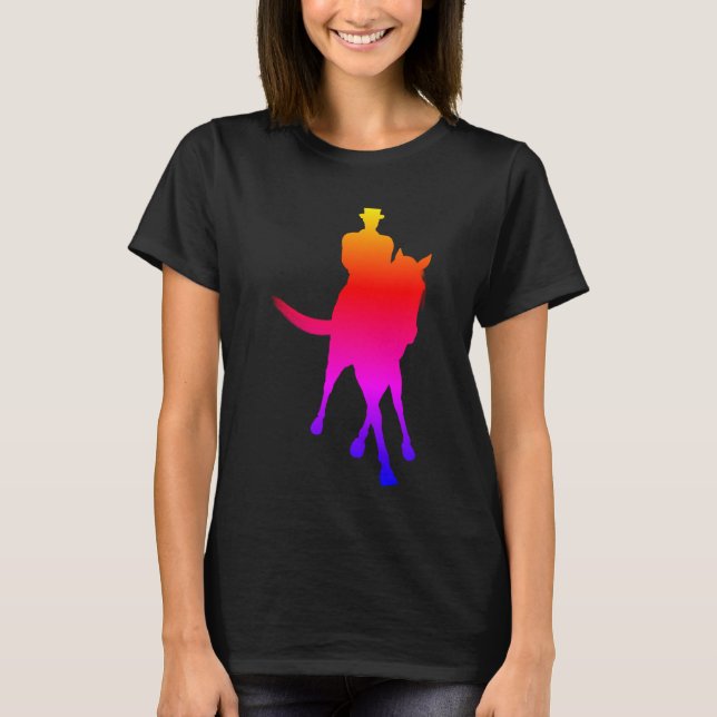 Camiseta Caballo De Vestido Y Medio Piso (Anverso)