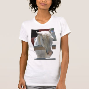 Camiseta Caballo de Zoológico Blanco