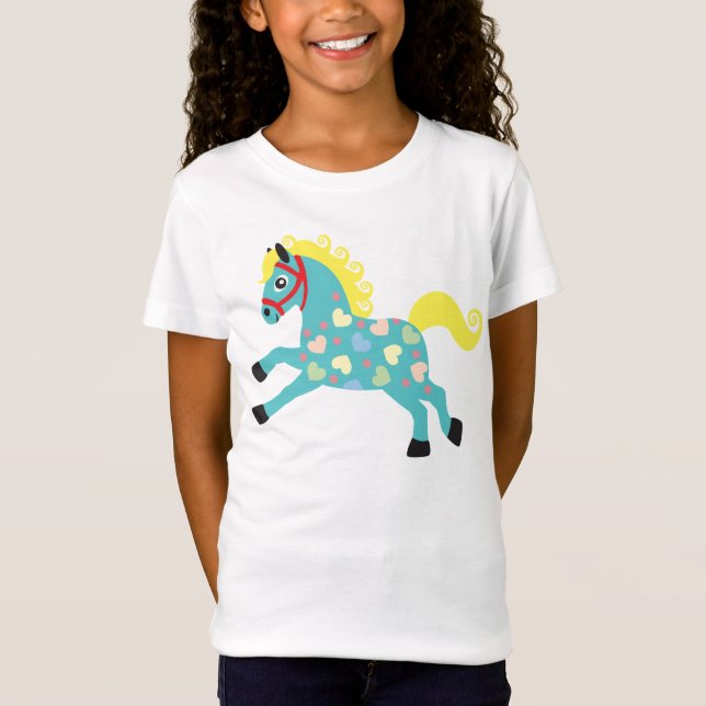Camiseta caballo decorativo (Anverso)
