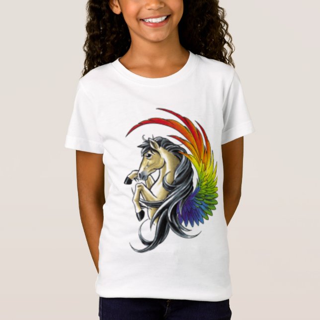 Camiseta Caballo del arco iris (Anverso)