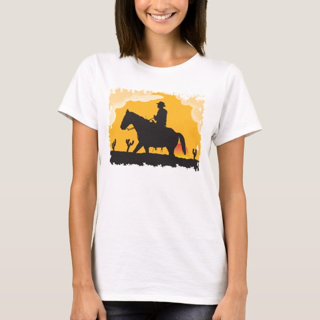 Camiseta Caballo del atardecer (Anverso)