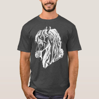 Camiseta Caballo del diablo enojado en blanco