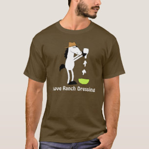 Camiseta Caballo del dibujo animado con la preparación del