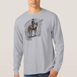 Camiseta Caballo del Dressage del saludo del X-Alto