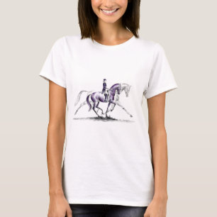 Camiseta Caballo del Dressage en el trote Piaffe