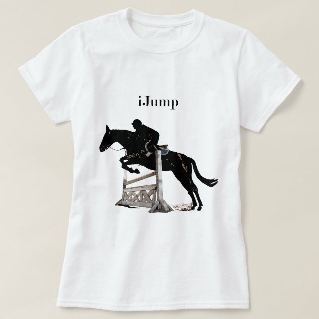 Camiseta Caballo del iJump de la diversión (Diseño del anverso)