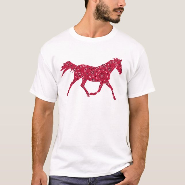 Camiseta Caballo del pañuelo (Anverso)