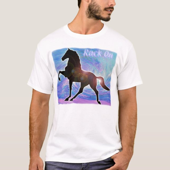 Camiseta Caballo del tormento de Gaited Saddlebred (Anverso)