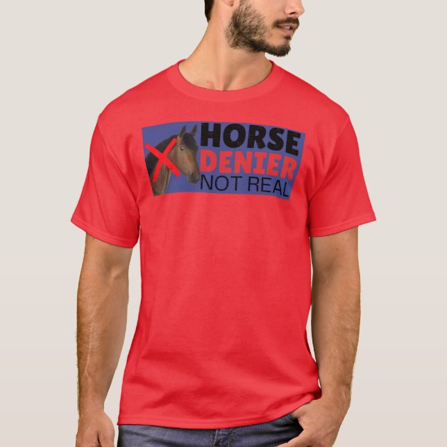 Camiseta Caballo DENIERhey No Son Real retro (Anverso)