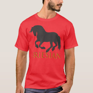 Camiseta Caballo deportivo frisón Raza de hadas de hadas
