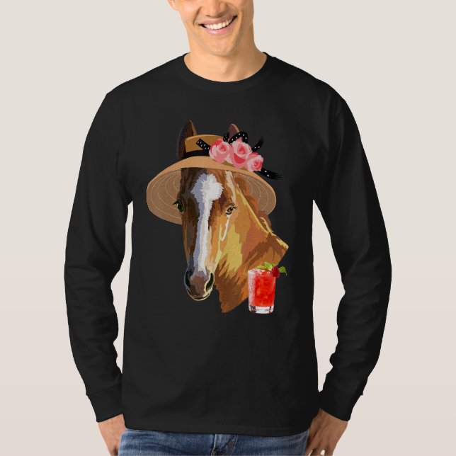 Camiseta Caballo Derby Rider Jockey Rancher E (Anverso)
