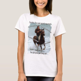 Camiseta Caballo dice que soy suficiente