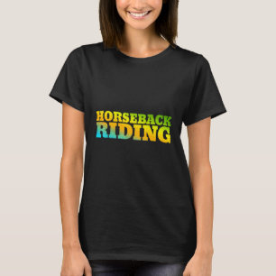 Camiseta Caballo Diseñado Con Colores Naturales
