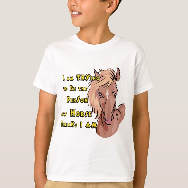 Camiseta Caballo divertido (Anverso)