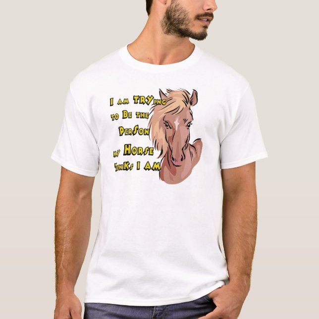 Camiseta Caballo divertido (Anverso)