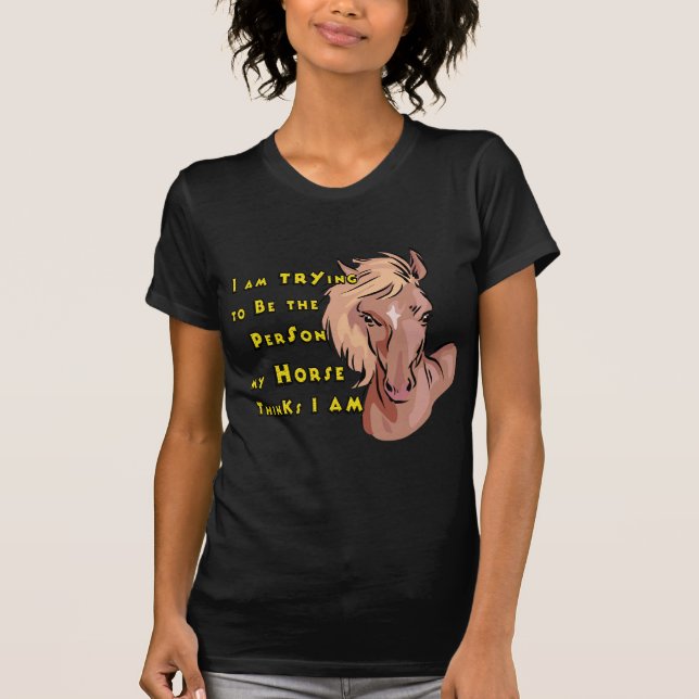 Camiseta Caballo divertido (Anverso)