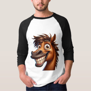 Camiseta Caballo divertido 14 de Octubre Larga Manga