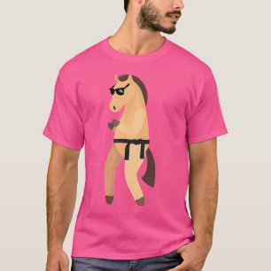 Camiseta Caballo divertido con gafas de sol Karate Judo