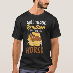Camiseta Caballo Divertido Para Mujer Hermana