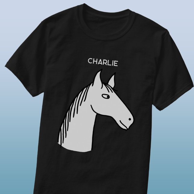 Camiseta Caballo Divertido Personalizado (Subido por el creador)