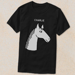 Camiseta Caballo divertido personalizado