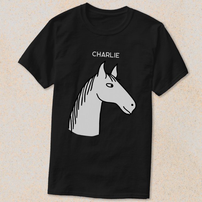 Camiseta Caballo divertido personalizado (Subido por el creador)